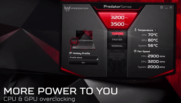 Gambar Acer Predator 17X PredatorSense