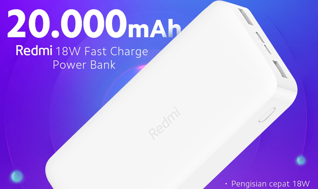20000mah Redmi 18w Fast Charge Power