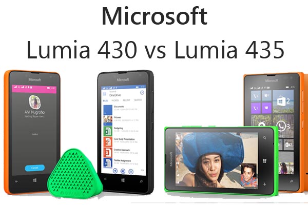 Lumia 430 vs 435