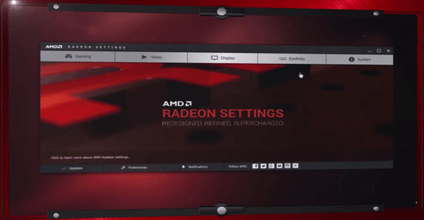 Gambar Aplikasi AMD Radeon Crimson