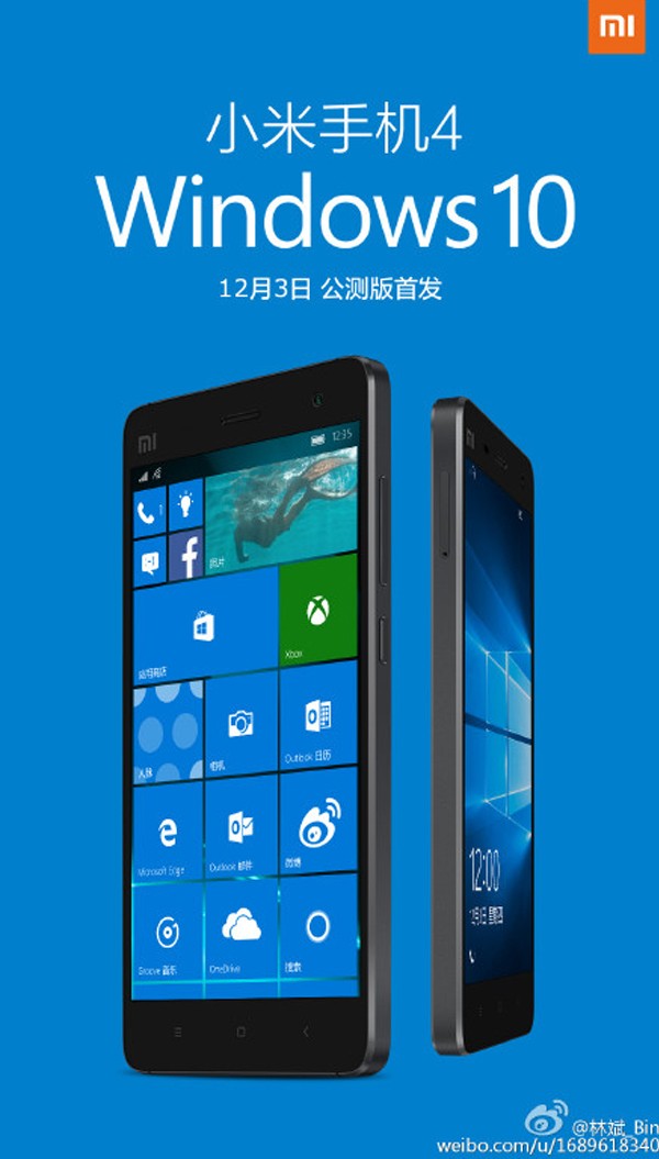 Xiaomi Mi 4 Windows 10 Mobile
