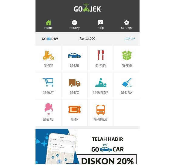 Aplikasi Gojek New