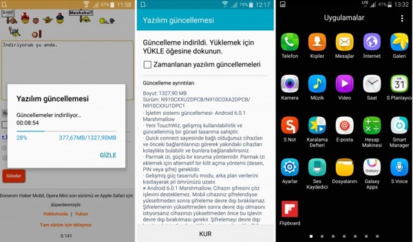 Screenshot Android Marshmallow Galaxy Note 4