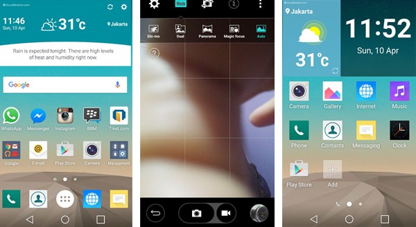 Tampilan Home Android Marshmallow LG G3