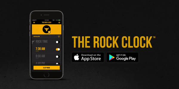 Gambar The Rock Clock Aplikasi