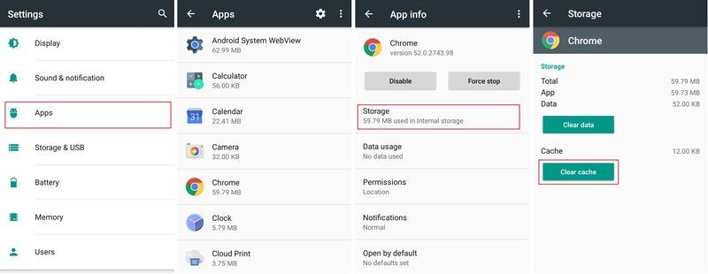 Penyimpanan Internal Android Penuh Clear Cache App