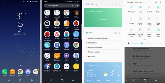 Review Samsung Galaxy S8 - Software