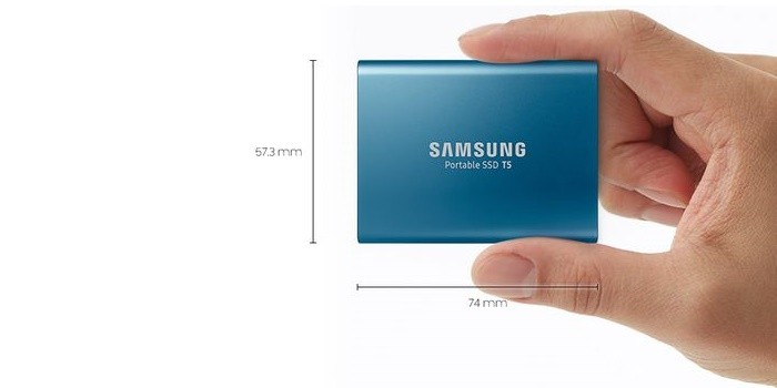 Samsung Portable SSD T5 Desain