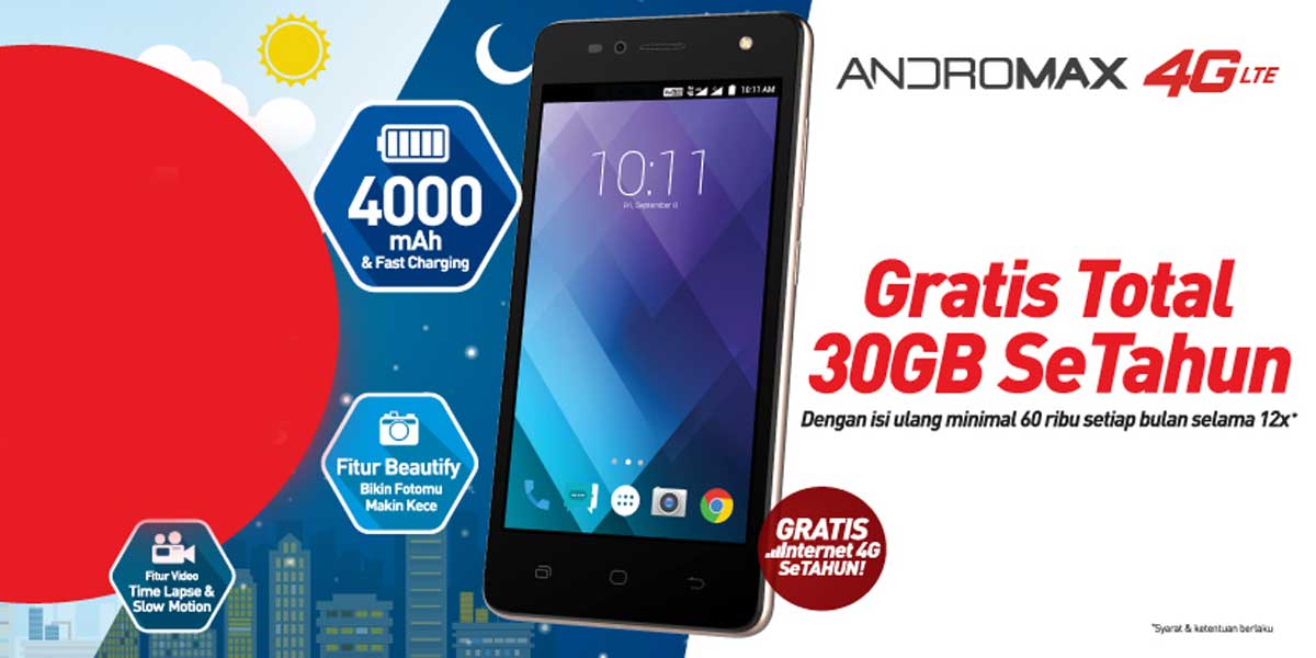 Smartfren Andromax A2 Berbaterai 4000 mAh Resmi di Indonesia Cuma Rp
