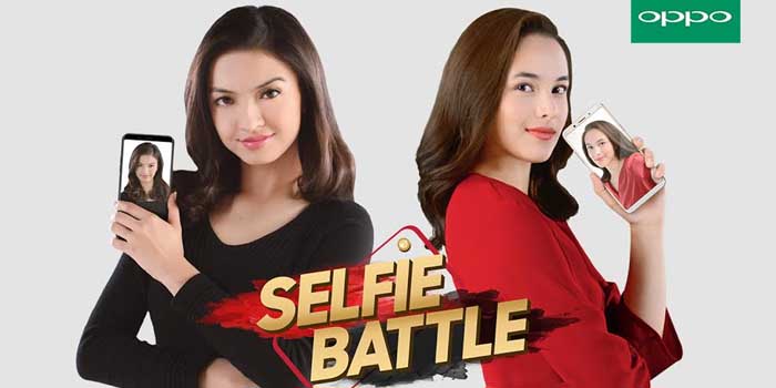 Mau OPPO F5 Gratis, Yuk Ikutan Selfie Battle Bareng Chelsea Islan dan Raline Shah!