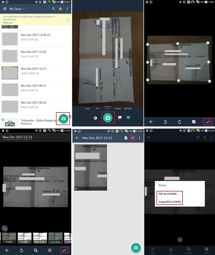 Cara Scan Dokumen di Android Menggunakan CamScanner