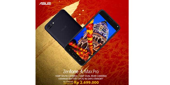 ASUS Zenfone 4 Max Pro turun harga