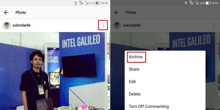 Cara Menyembunyikan Postingan Instagram Dengan Archive