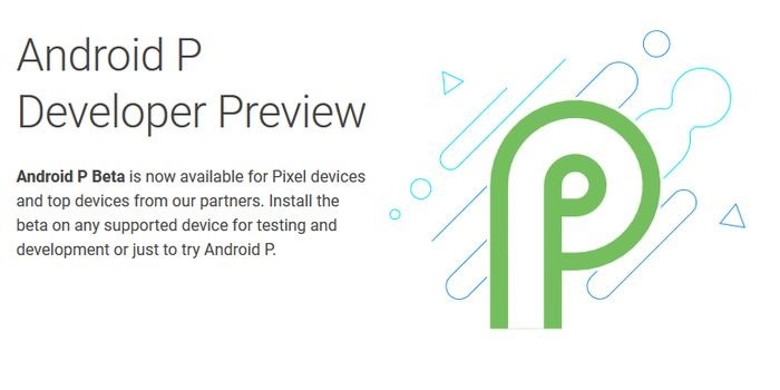 Android P Beta Header