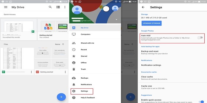 Cara menyimpan foto dan video di akun google