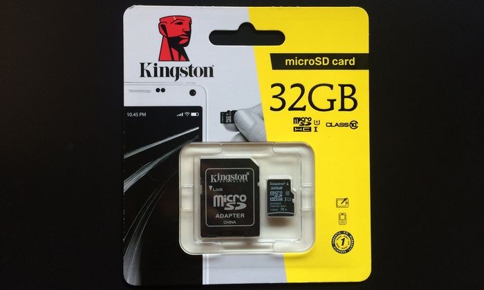 Kingston microSD UHS-1 32GB Packing