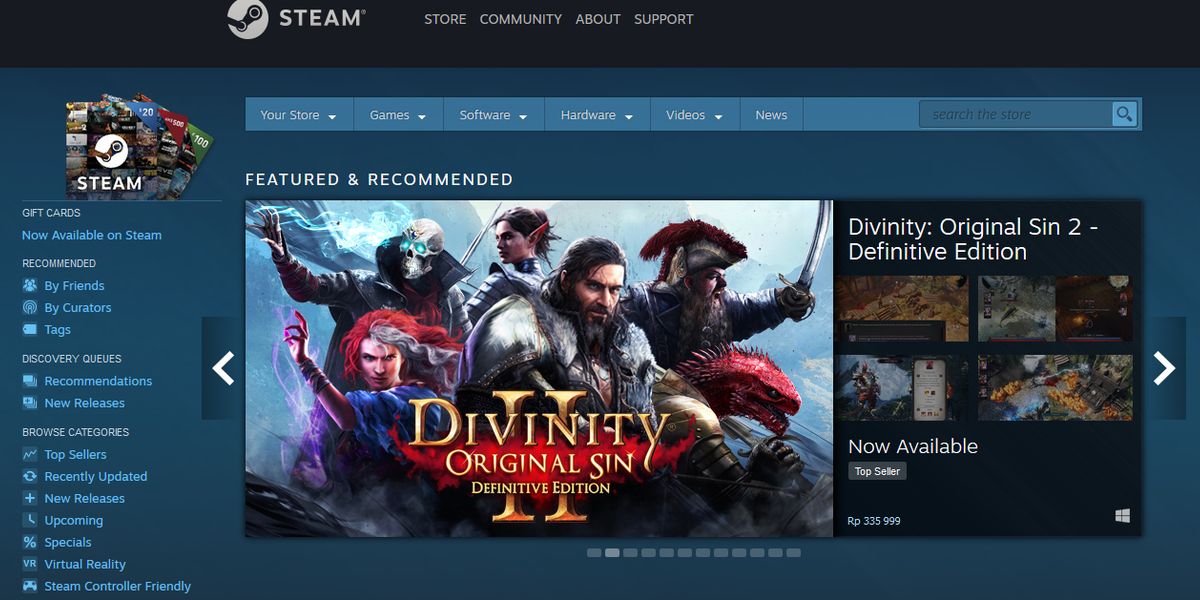 Cara Redeem Kode Steam Wallet Untuk Beli Game Original