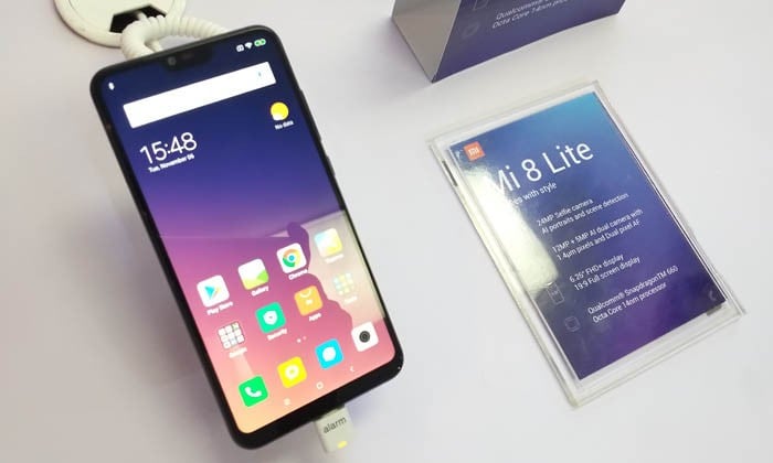 Xiaomi Mi 8 Lite Teks