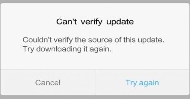 tidak dapat verifikasi pembaruan MIUI Featured