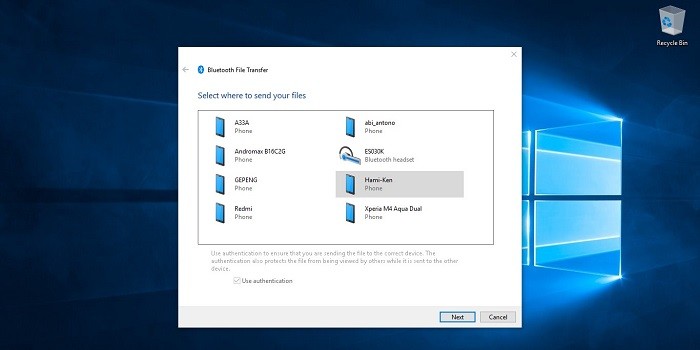 Cara Memindahkan File Dari Laptop Ke HP Bluetooth