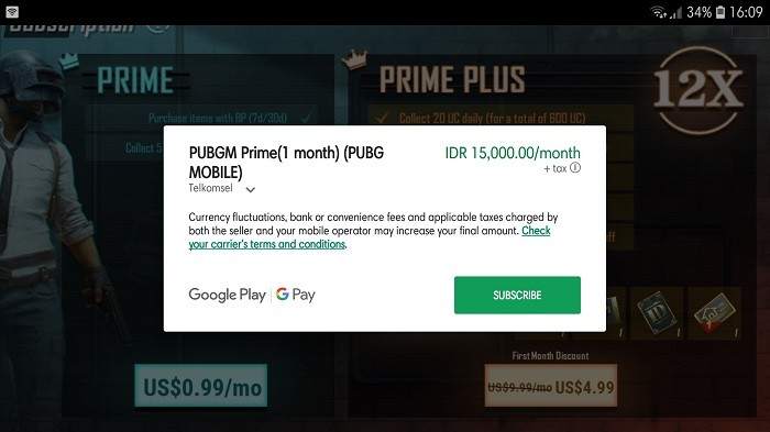 Prime Plus PUBG Mobile - Buy