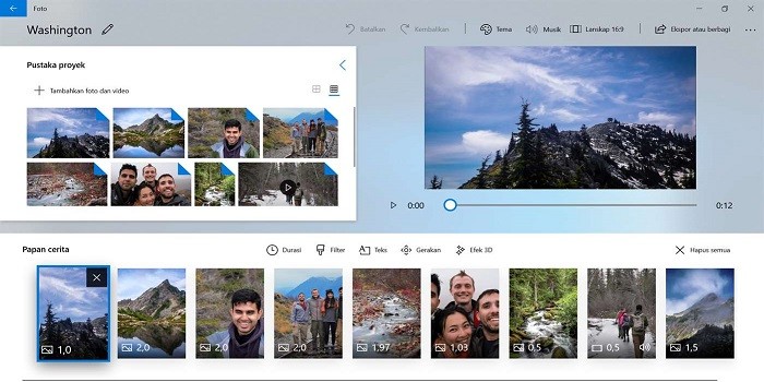 Aplikasi Edit Video di Laptop - Microsoft Photos