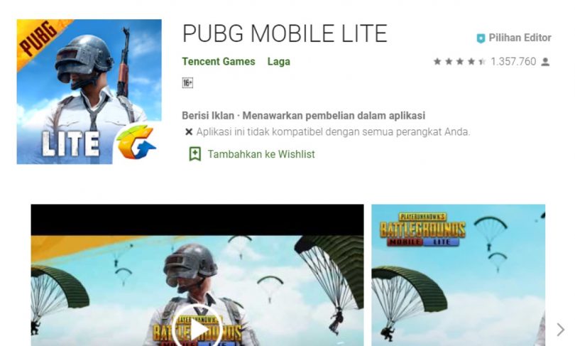 Kenapa PUBG Mobile Lite Tidak Ada di Google Play Store Lagi? Gadgetren