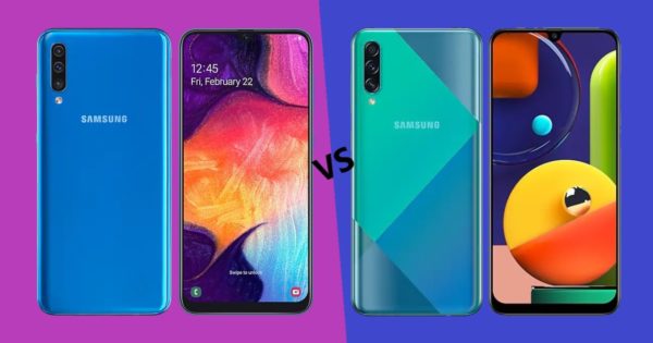 compare samsung a50 and a50s
