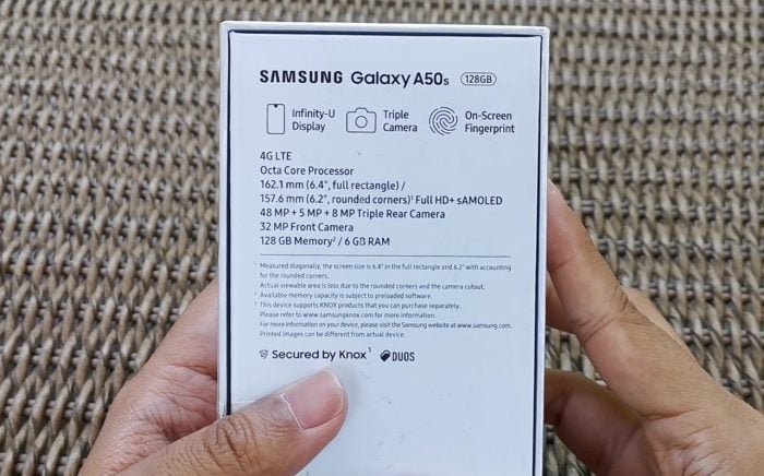 Samsung Galaxy A50s Back