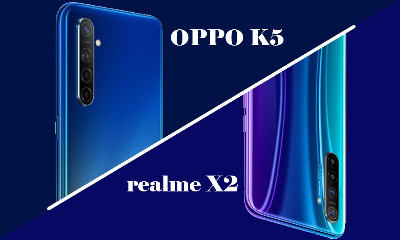 OPPO K5 vs realme X2 Header