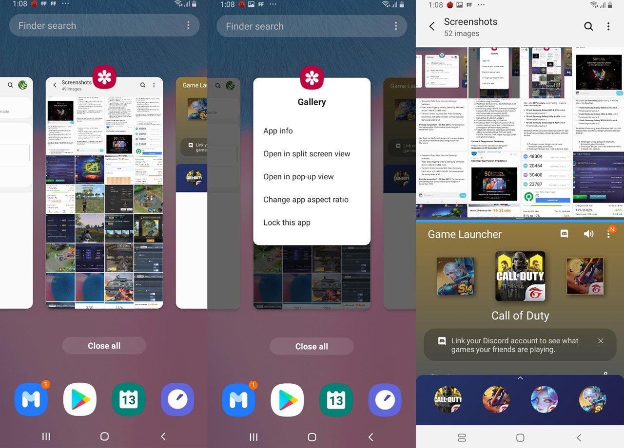 samsung split screen phone