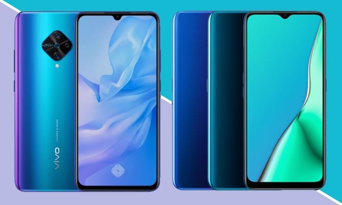 oppo a9 2020 compare vivo s1