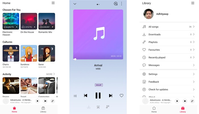 Aplikasi menyimpan lagu offline