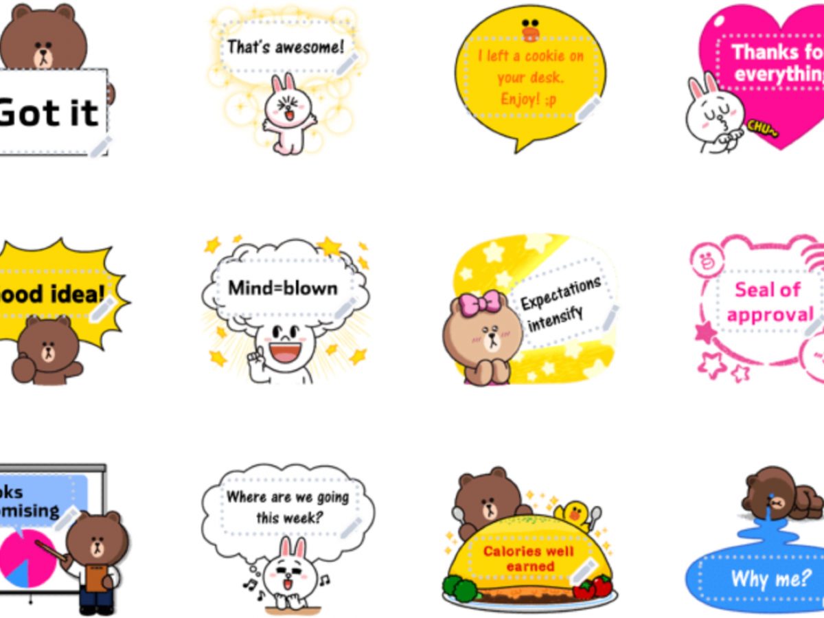 Bikin Chat Lebih Ekspresif Line Luncurkan 100 Stiker Pesan Karakter Kartun Lucu Gadgetren