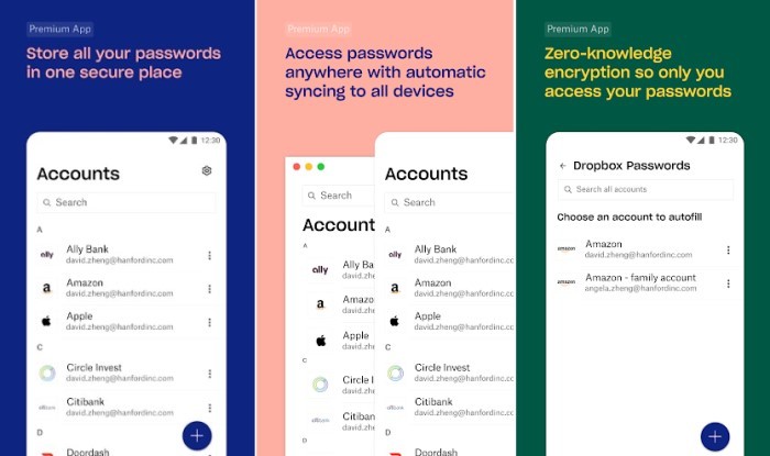 Drobox Passwords Google Play Store