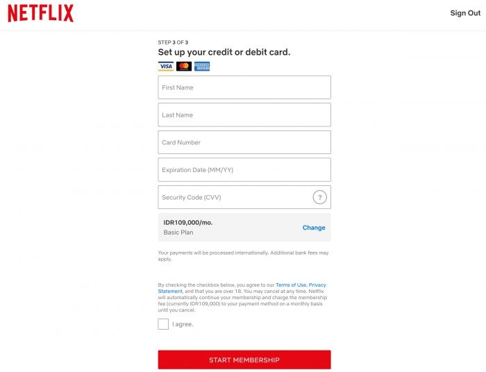 Netflix 6 Start Membership