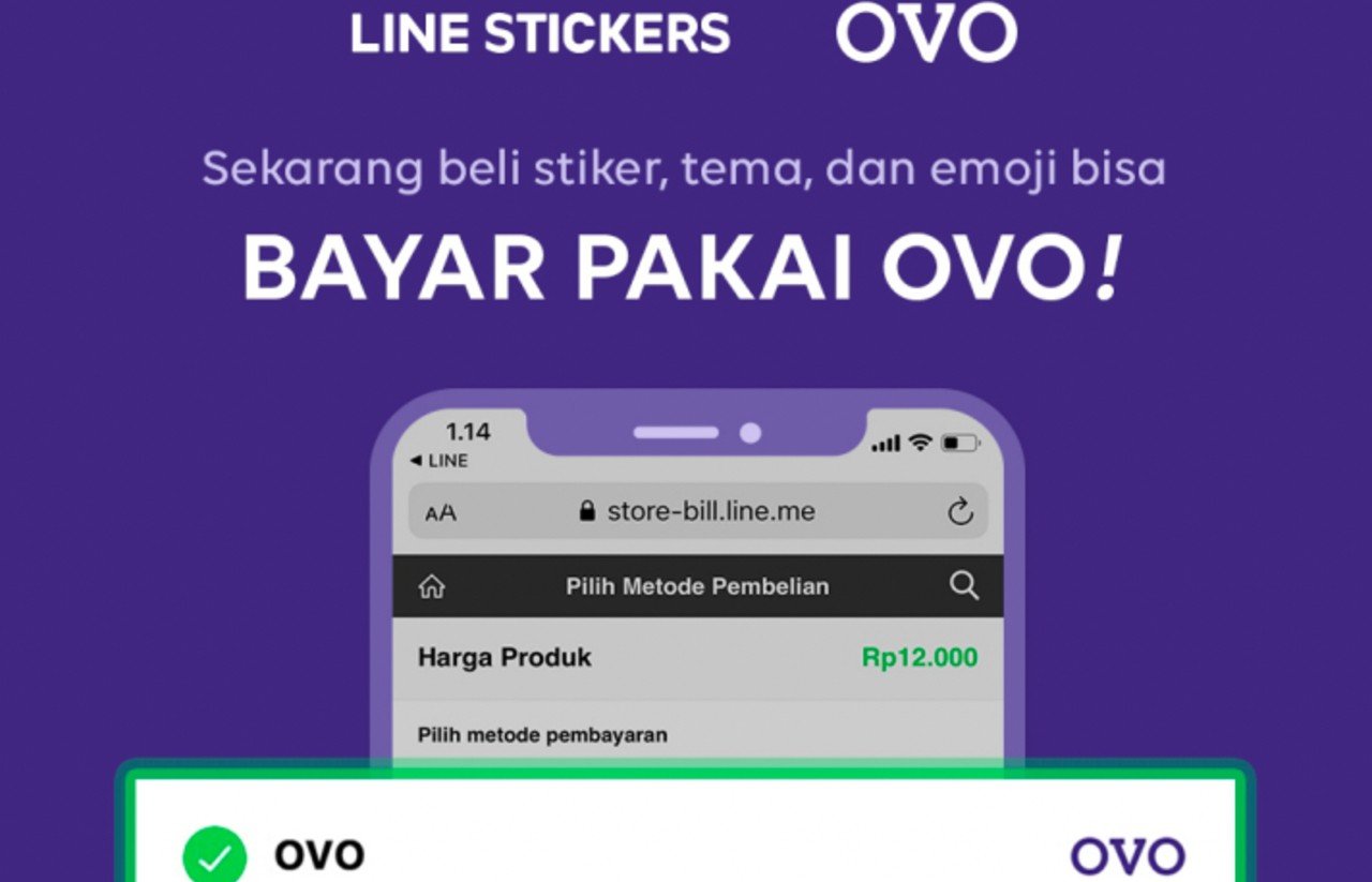Cara Membeli LINE Stiker dengan OVO Header