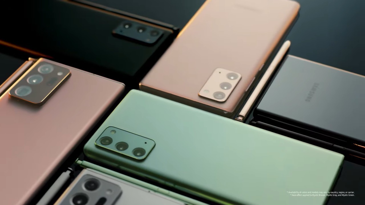 Samsung Galaxy Note20 Pilihan Warna
