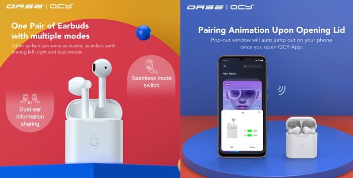OASE QCY T7 Gesture