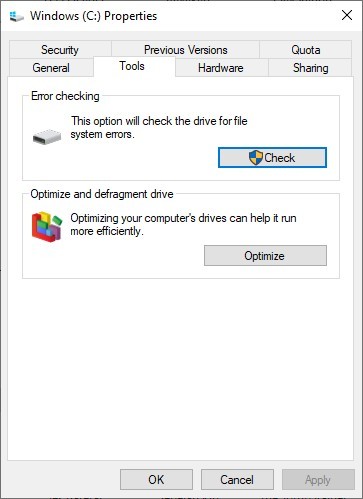 Windows Drive Check Tool