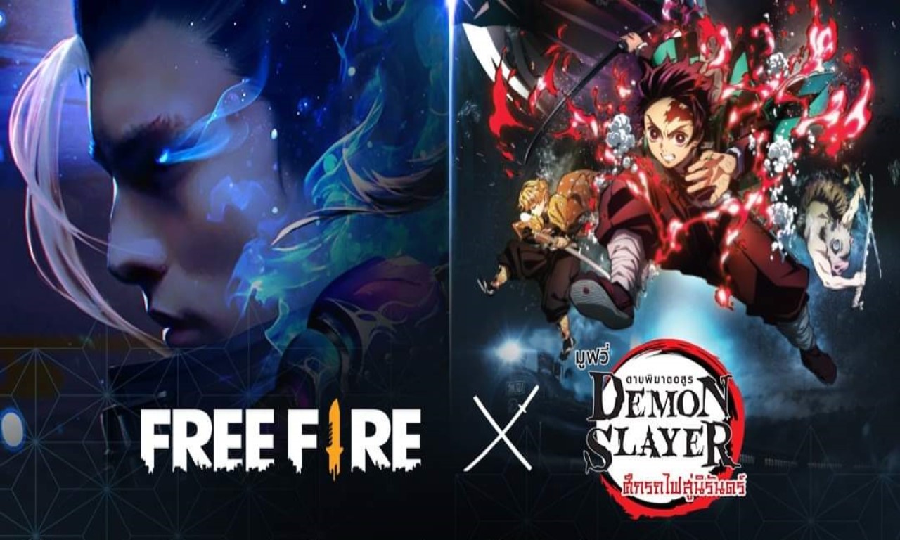 Free Fire x Demon Slayer Header Fix