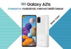Samsung Galaxy A21s Silver Header