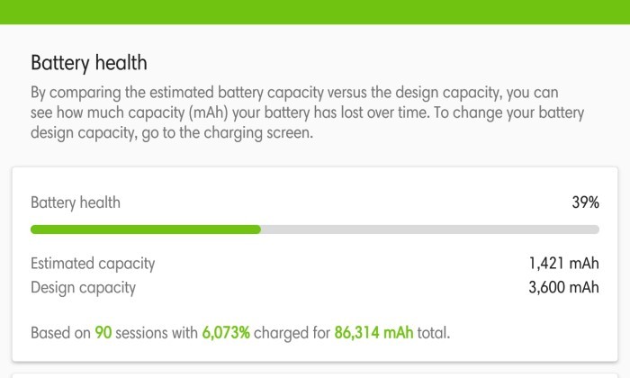 How to check samsung 5th battery