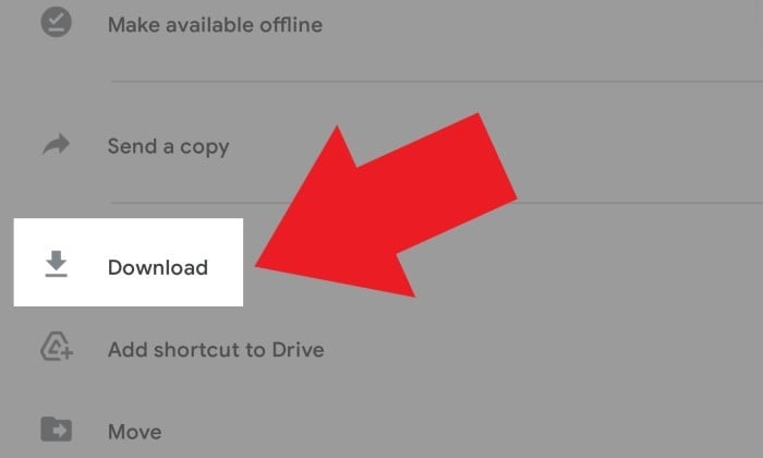 Google Drive download