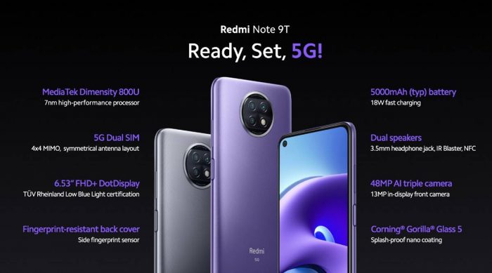 Kelebihan Dan Kekurangan Xiaomi Redmi Note 9t Sudah Dukung Jaringan 5g Gadgetren