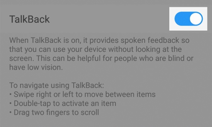 Cara Menonaktifkan TalkBack di Vivo - 5