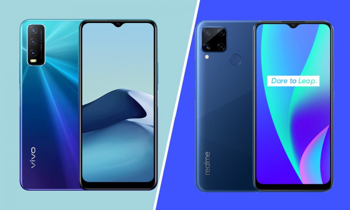 compare vivo y20 and samsung m21