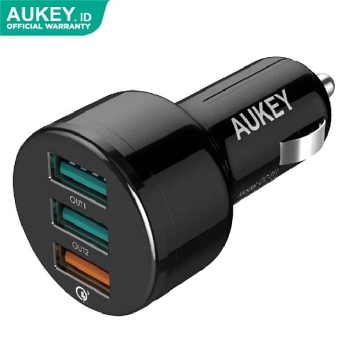 Aukey Car Charger 3 Ports 42W (CT-T11)