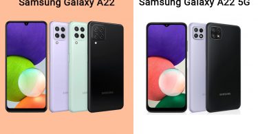 Samsung Galaxy A22 vs Galaxy A22 5G