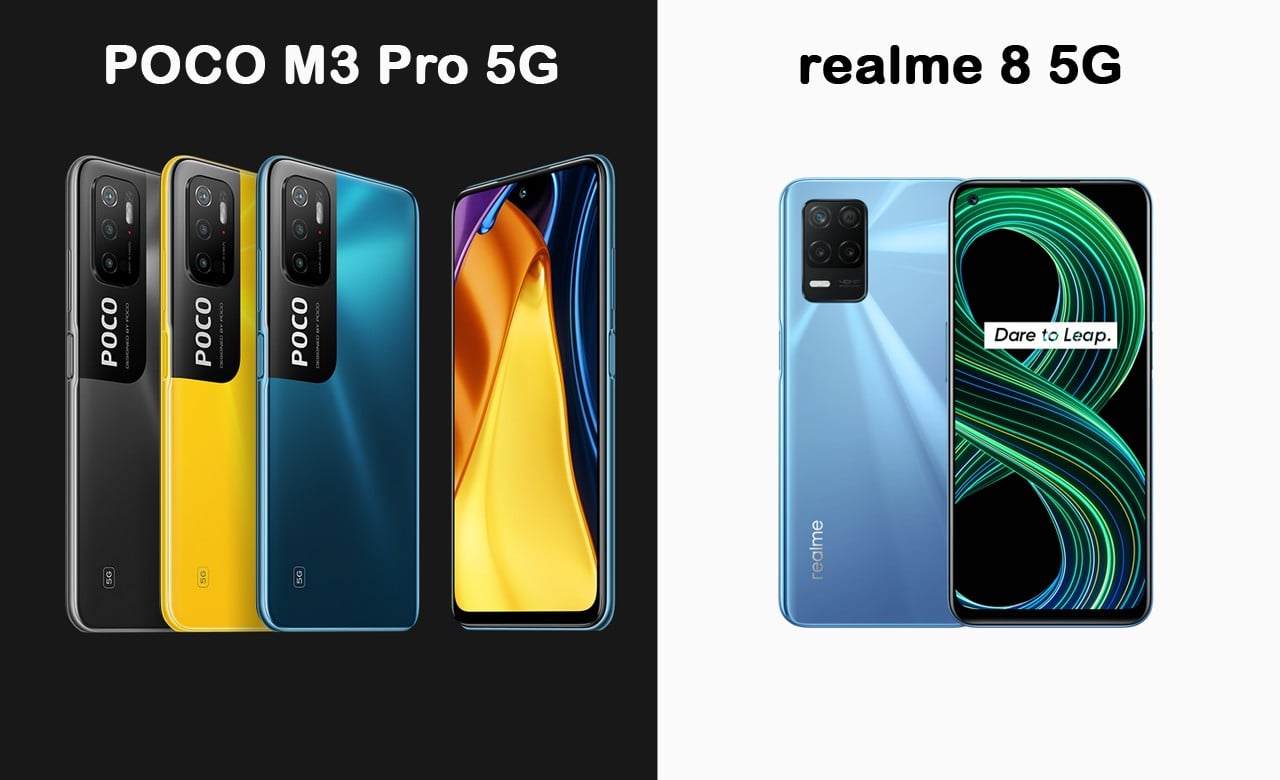 POCO M3 Pro 5G vs realme 8 5G